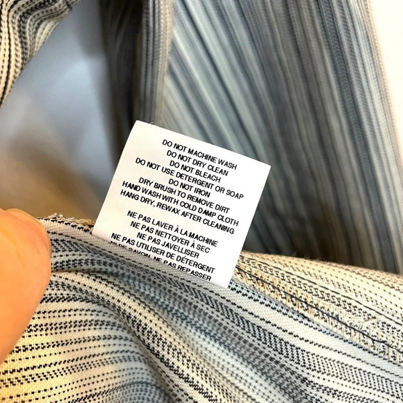 NWOT Raised by Wolves Renfrew Work Jacket in Blue/White Hickory Stripe Size M - Picture 13 of 15